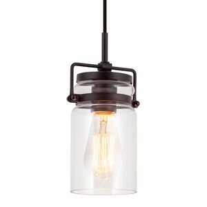 Wyer 8" Modern Industrial / Farmhouse Pendant Light - NEW, open box